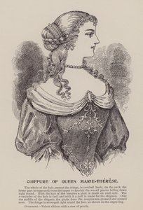 Coiffure of Queen Marie-Therese