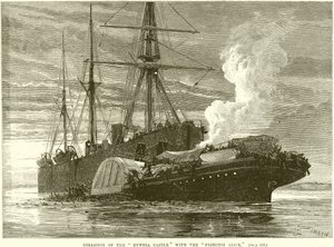 Collision of the Bywell Castle with the Princess Alice by English School