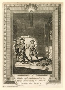 Colonel Blood and His Accomplices Making Their Escape After Stealing the Crown of King Charles II by English School