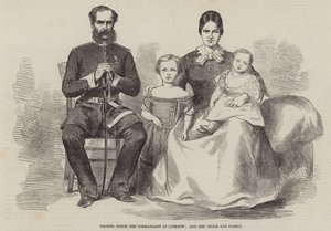 Colonel Inglis, the Commandant at Lucknow, and Mrs Inglis and Family by English School