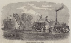 Combined Thrashing and Stacking Machine by English School