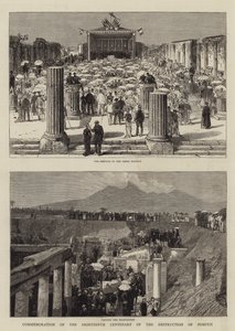 Commemoration of the Eighteenth Centenary of the Destruction of Pompeii by English School