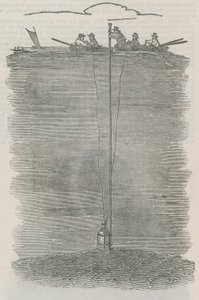 Conservators Ascertaining the Depth of the River by English School