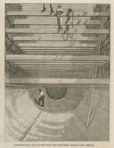 Constructing the Invert for the Southern High-Level Sewer by English School