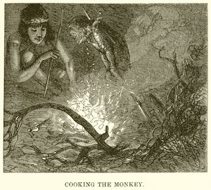 Cooking the Monkey by English School