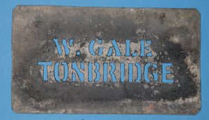 Copper Stencil of W. Gale, Tonbridge by English School