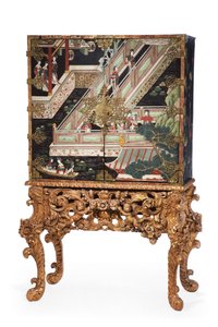 Coromandel cabinet and stand