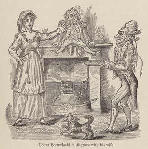 Count Boruwlaski in disgrace with his wife by English School