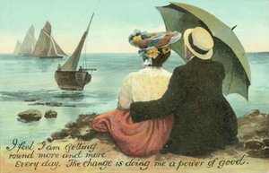 Couple Embracing on Beach