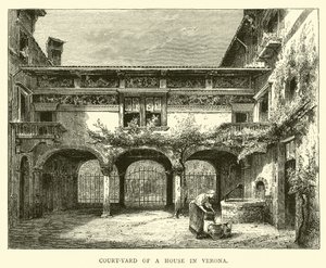 Courtyard of a House in Verona