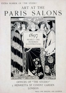 Cover for Art at the Paris Salons, extra number of The Studio magazine, 1897
