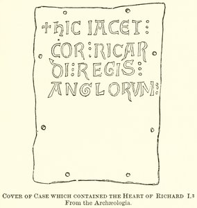 Cover of Case Which Contained the Heart of Richard I by English School