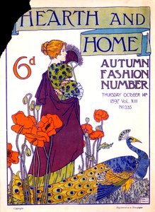 Cover of Hearth and Home Magazine, October 14 1897 by English School