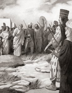 Croesus of Lydia led before Cyrus the Great on the capture of Sardis, c.546 BC, from Hutchinson