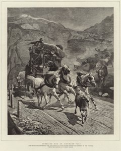 Crossing the St. Gothard Pass by English School