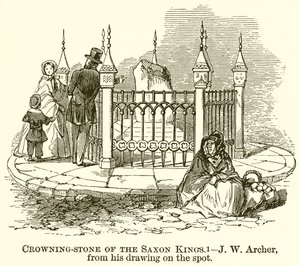 Crowning-Stone of the Saxon Kings by English School
