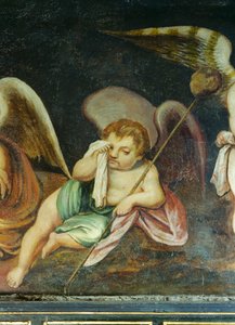 Crying Cherub (detail) by English School