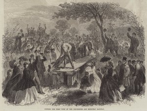 Cutting the First Turf of the Chichester and Midhurst Railway by English School