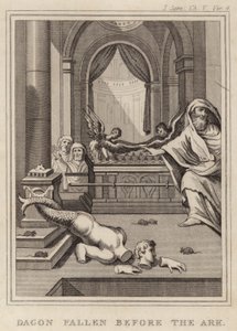 Dagon Fallen before the Ark by English School
