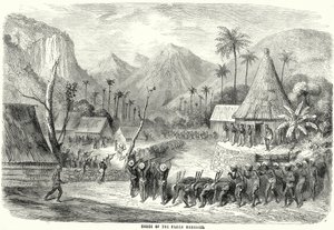 Dance of the Fijian Warriors by English School