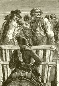 Danton and his Companions on the way to the Guillotine by English School