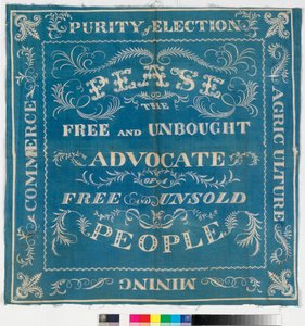 Darlington Election banner for Joseph Pease, 1832 by English School
