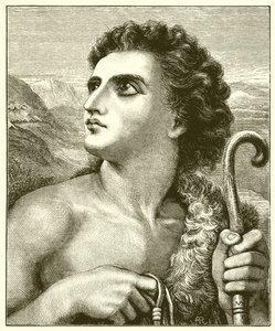 David the Shepherd by English School