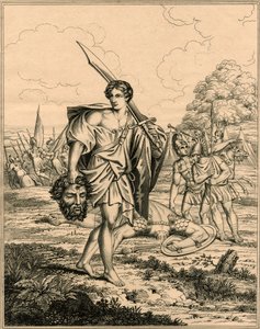 David with the Head of Goliath by English School