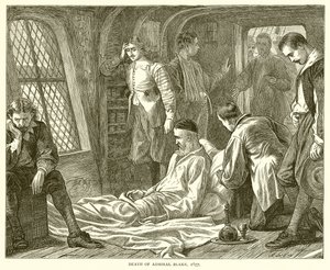 Death of Admiral Blake, 1657 by English School