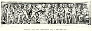 Death of Alcestis, from a Sarcophagus Found at Ostia by English School