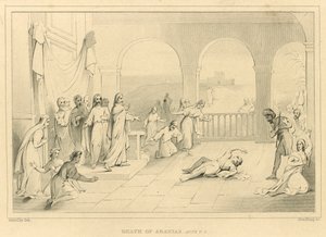 Death of Ananias, Acts V, 5 by English School