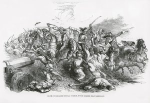Death of Brigadier-General Cureton in the skirmish near Ramnugger by English School