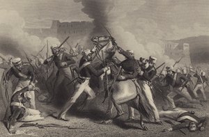 Death of Brigadier Adrian Hope in the Attack on the Fort of Roodamow by English School