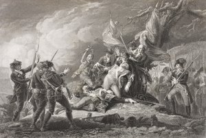Death of General Montgomery at the Battle of Quebec, from 