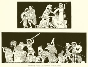 Death of Priam and Capture of Kassandra by English School