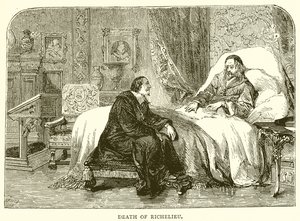 Death of Richelieu by English School