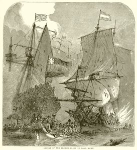 Defeat of the French Fleet by Lord Howe by English School
