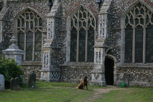 Detail on the south side of the church