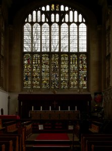 Depicting the east window of the choir by English School