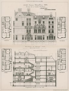 Design for a London Residence by William Scott by English School