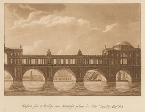 Design for a Bridge Near Somerset Place by English School