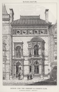 Design for the Cardiff and County Club by English School