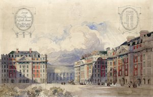Design for the Northern Approach to the British Museum by Charles Fitzroy Doll by English School