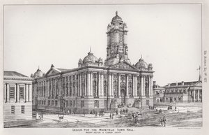 Design for the Wakefield Town Hall by English School