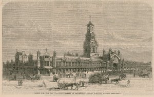Design for the New Dead-Meat Market in Smithfield by English School