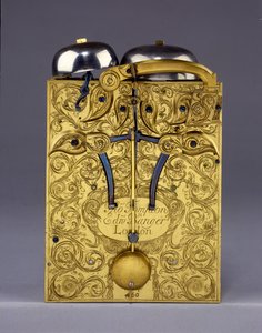 Detail of The Barnard Tompion, Tompion and Banger, London, No. 460, striking bracket clock