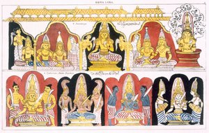 Dewa Loka, from The History and Doctrine of Buddhism by Edward Upham, 1829