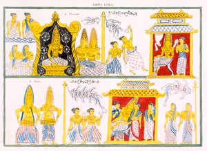 Dewa Loka, from The History and Doctrine of Buddhism by Edward Upham, 1829 by English School