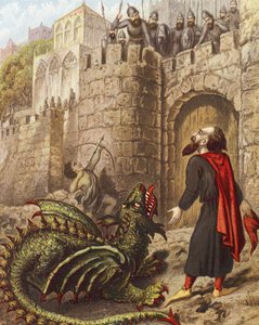 Diabolus, Ill-Pause and Tisiphone before the Gates of Mansoul by English School