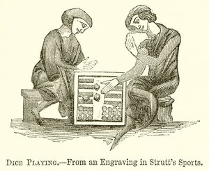 Dice Playing by English School